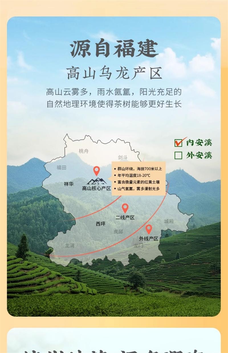 【中国直邮】 狮峰茶叶 桂花乌龙茶铁观音高山清香杭州桂花茶叶罐装 50g