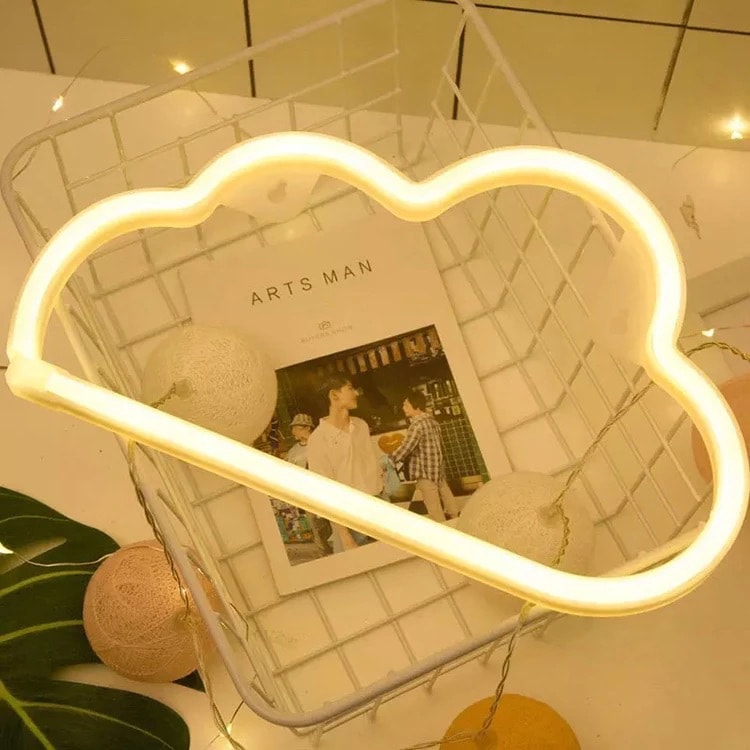 2021LIFE创意霓虹灯LED浪漫房间气氛灯少女拍照装饰灯-云朵
