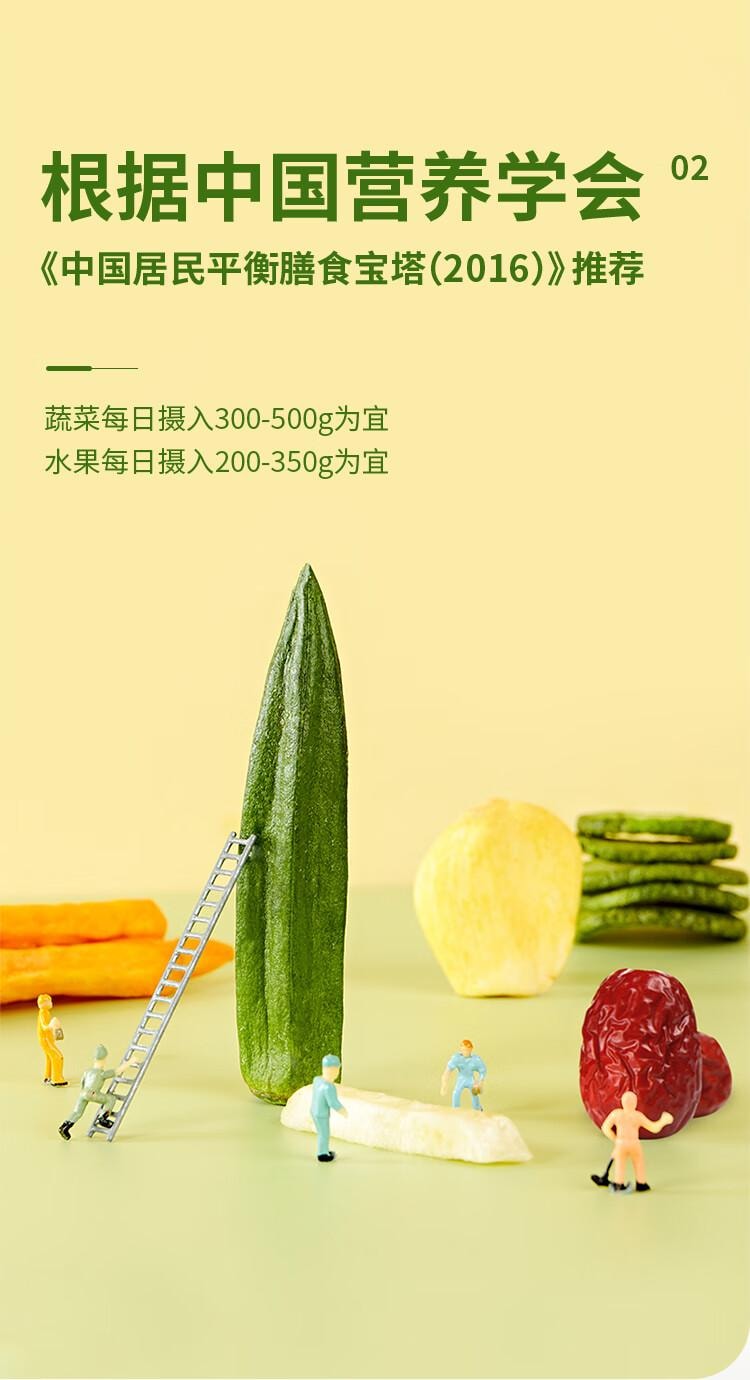 【中国直邮】  盼盼 果蔬脆 混合蔬菜干休闲零食水果脆片蜜饯果干下午茶 250g/袋