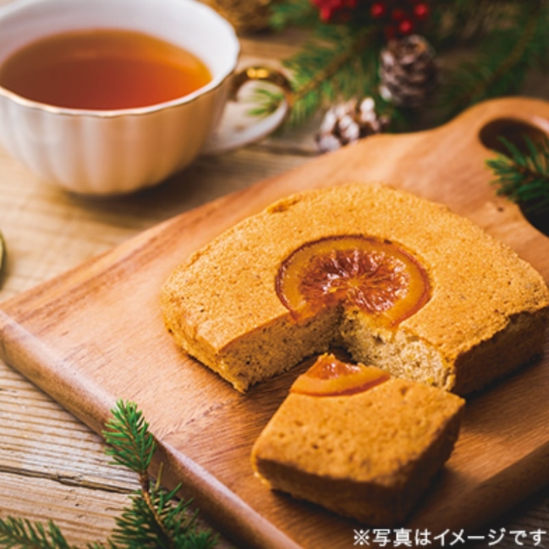 【日本直郵】 日本LUPICIA綠碧茶園 2022年聖誕節限定 榛果甜橙蛋糕 1枚裝