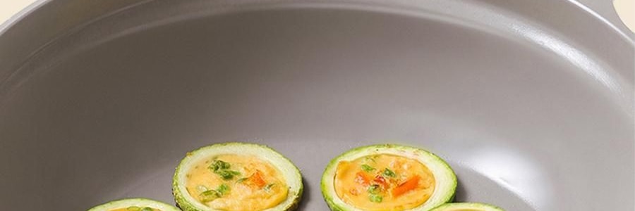 BUYDEEM北鼎 不沾平底煎鍋 家用少油煙易清洗 26cm 桃夭粉 PL42/A1