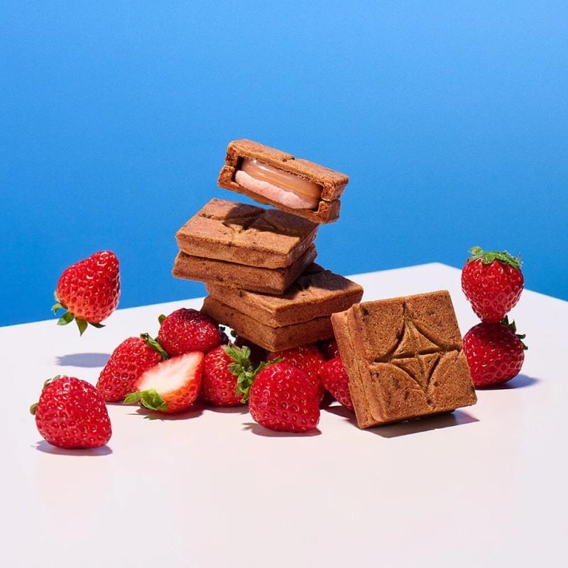 【日本直邮】日本 press butter sand 奢华草莓夹心 黄油饼干 5枚装