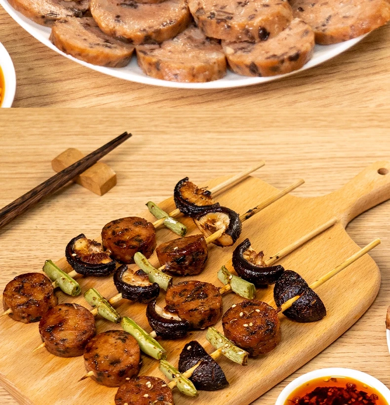 中國 齊善食品 素香菇木耳腸 200克 經典素食 口口留香 東方素食 以食修心