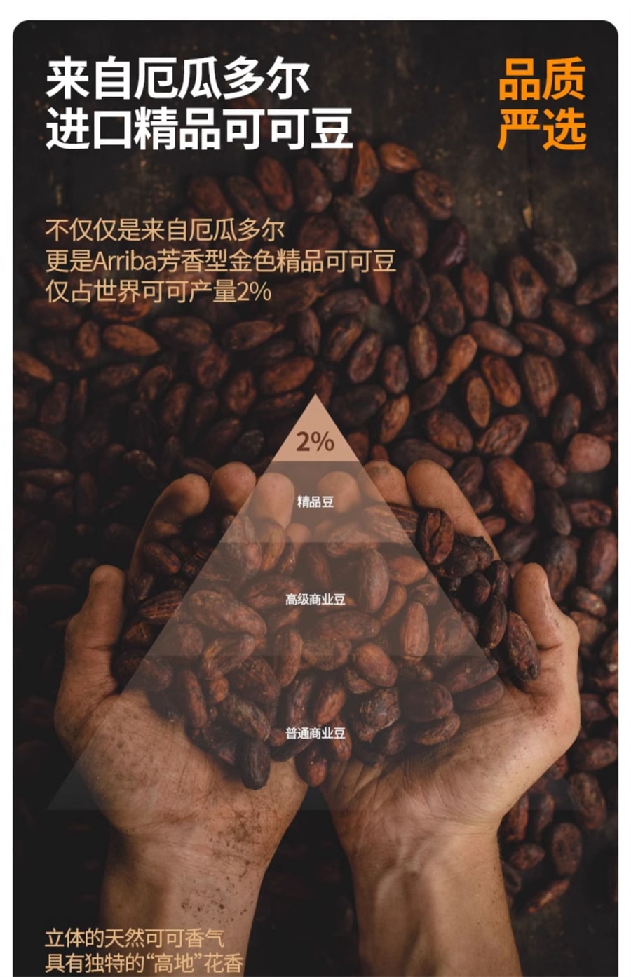 【中国直邮】谷之优品 生可可粉未碱化无糖天然冲饮冲泡低脂黑热巧克力烘焙  100g