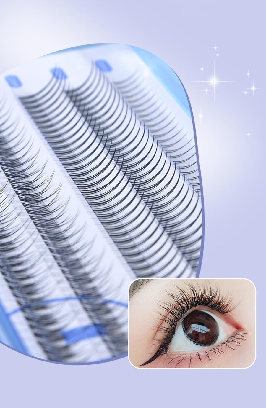  瑪莉安 【官方授權旗艦店】仙子A型+魚尾+下睫毛組合假睫毛 自然生動 3種款式 (新款) 200簇