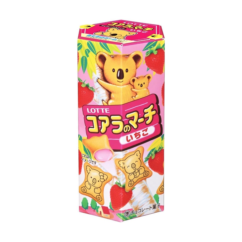 【日本直邮】LOTTE乐天食品 儿童饼干草莓味 48g