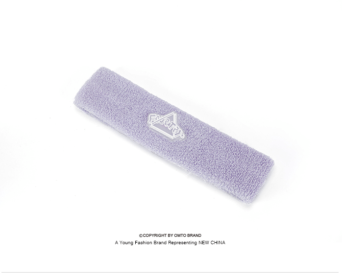 中國直郵 omto&潮流合夥人2 Fourtry聯名款髮帶跑步頭戴吸汗帶女健身止汗潮 紫色 均碼