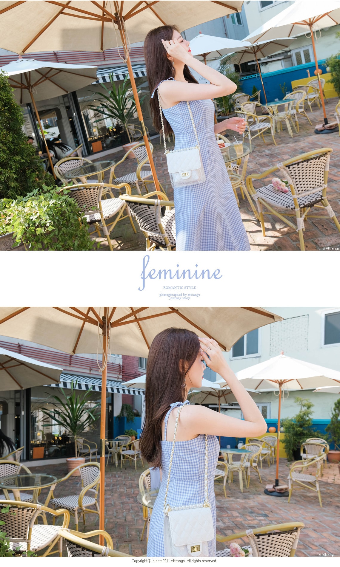 【韩国直邮】ATTRANGS 百搭多色V领气质简约时尚针织衫 天蓝色 Free