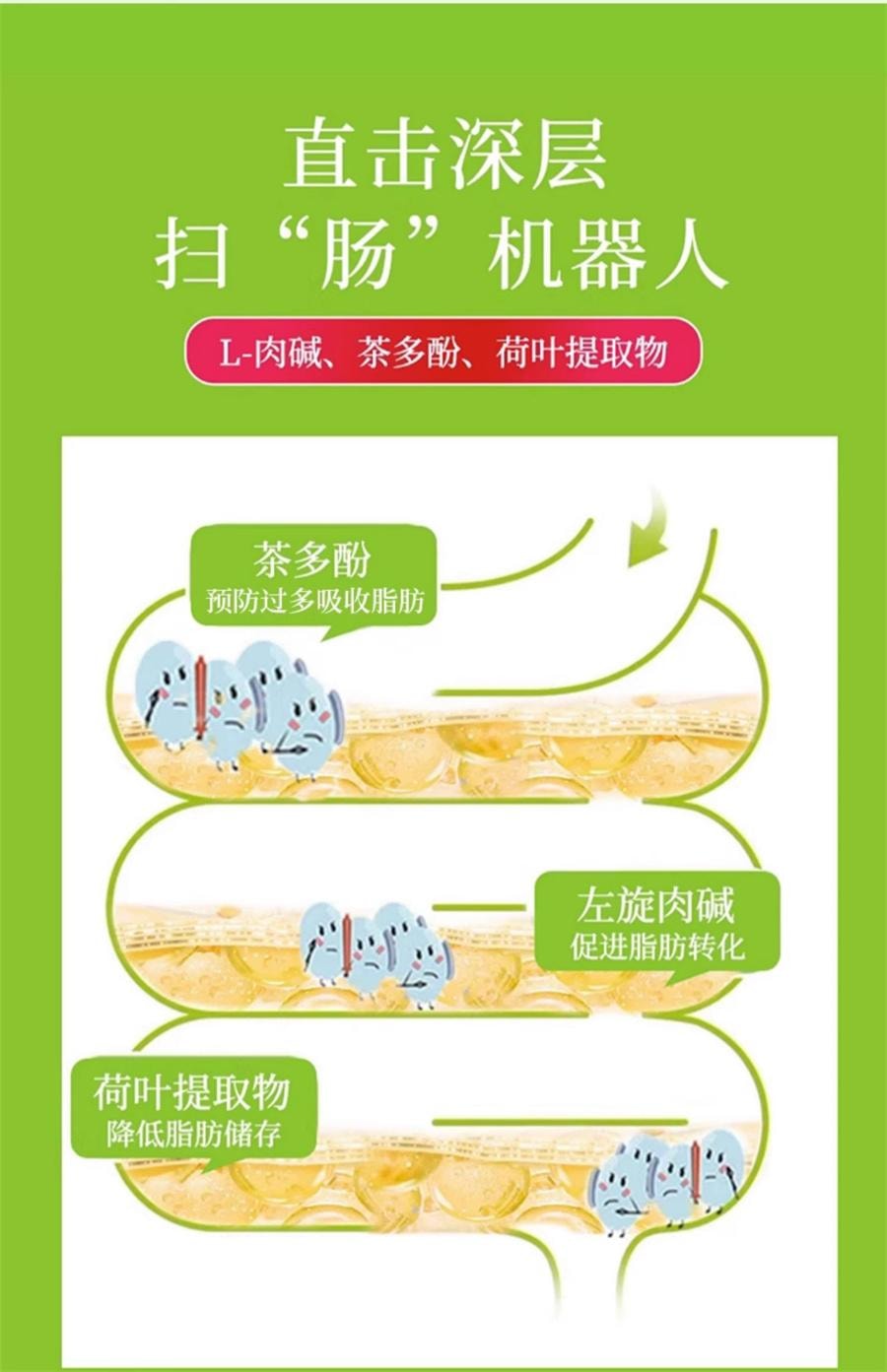 【中國直郵】 京都安順堂 茶多酚荷葉膠囊 左旋肉鹼植物草本抑制食慾減脂瘦身減肥20g/瓶