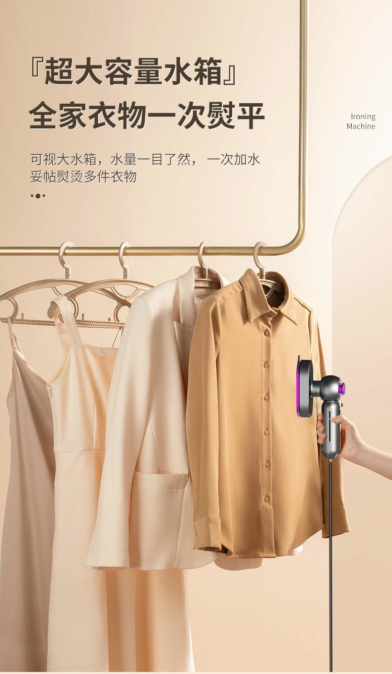 【中國直郵】手持熨燙機 家用小型迷你便攜式旋轉掛燙機 宿舍霧化蒸氣電熨斗 星空灰 1個|*預計到達時間3-4週