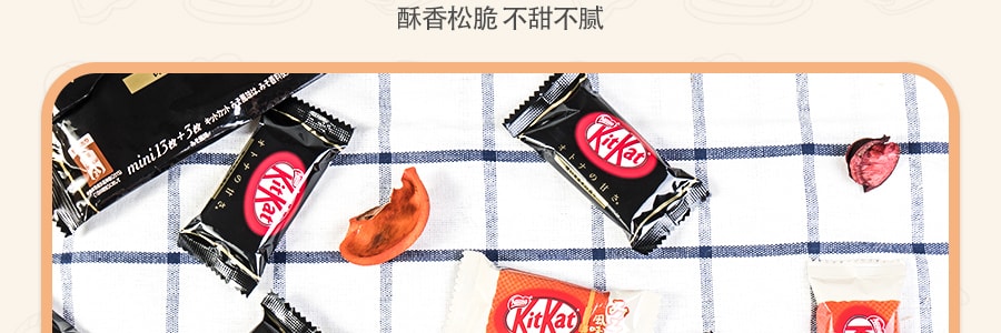 日本NESTLE雀巢 KitKat 夾心威化黑巧克力 14枚入+味噌風味 3枚入 181g