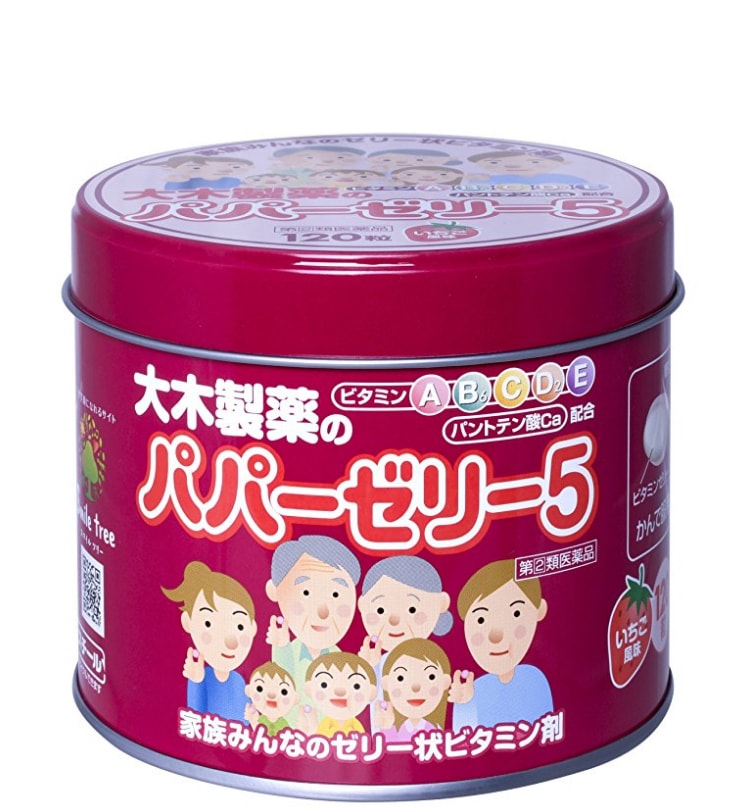 [日本直效郵件] 大木製藥 大木維生素嬰兒寶寶寶寶5種複合軟糖丸120粒