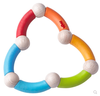 Germany HABA Clutching Toy Roundabout Wooden Manipulative Rattle & Teether one piece(randomly style)