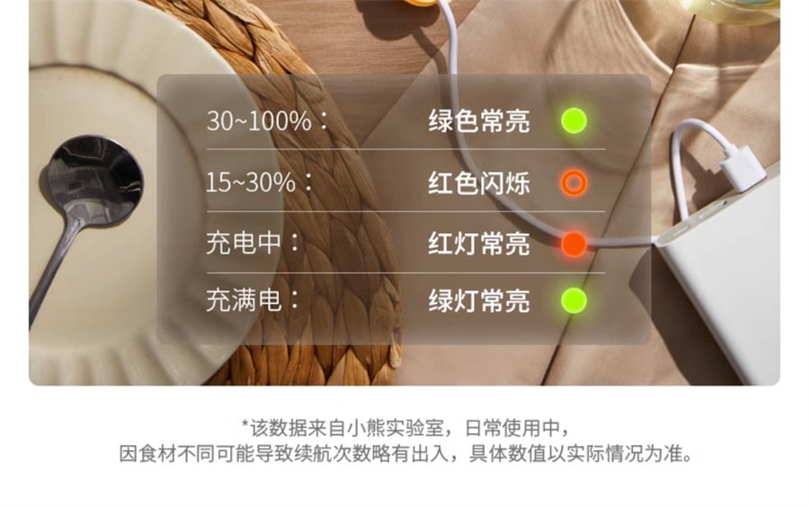 【中国直邮】小熊  无线轻音打蛋器电动家用充电小型打蛋机自动搅拌器奶油打发器  奶酪白