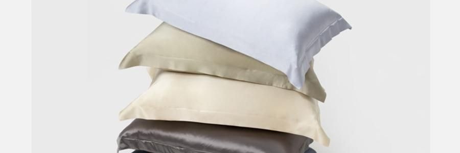 THE BEAST野兽派 tbh家居纯色桑蚕丝枕头套 丁香紫 22姆米真丝枕套 48cm×74cm