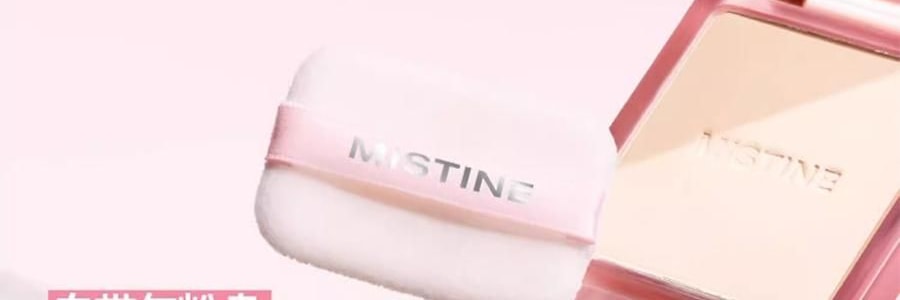 泰國MISTINE蜜絲婷 柔霧貼貼粉餅 磁吸粉餅 18H持妝抗闇沉隱毛孔控油 補妝隨行扒臉 柔焦不卡紋0粉感 吸油光 7g #LF110 自然偏白膚色 敏感肌適用