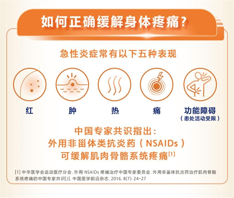 【中国直邮】 扶他林 双氯芬酸二乙胺乳胶剂 软膏肌肉关节疼痛扭伤腰背部损伤关节炎腰痛50g/1盒