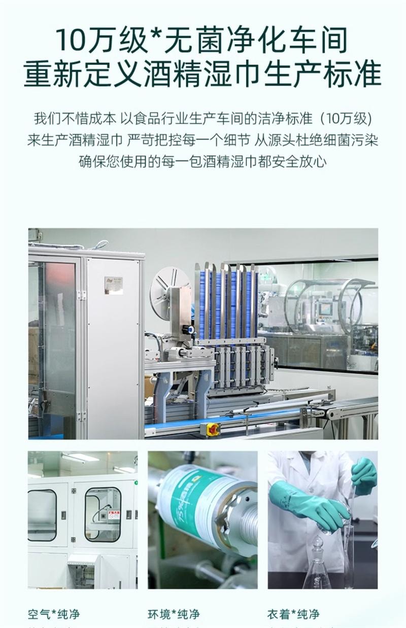 【中国直邮】 德佑 75%酒精消毒湿巾99.99%杀菌母婴湿纸巾 40抽/1包