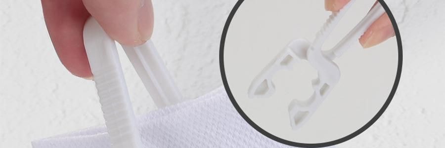 兒童專用衣架 附褲夾多功能晾衣架 寶寶衣物掛架 5只裝 檸檬黃