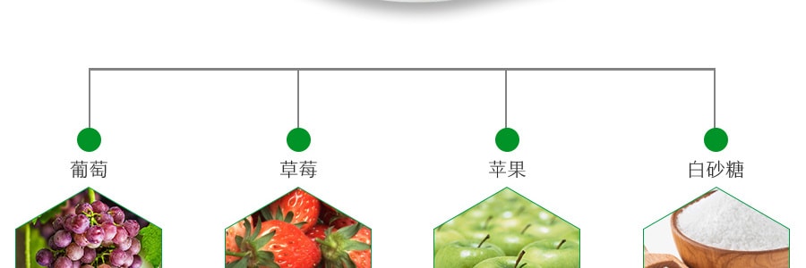 【日本直邮】MORINAGA森永 水果口味夹心软糖 3种口味组合装 草莓味/葡萄味/苹果味 94g
