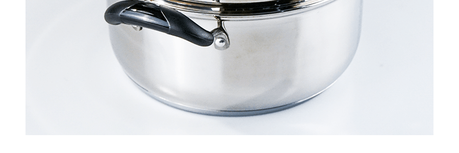 Concord 10 Stainless Steel 3 Tier Steamer Steaming Pot Cookware 24 cm (Induction compatible)