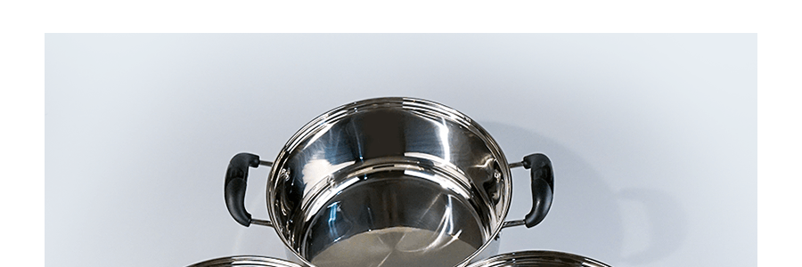 CONCORD 10" 24cm 3層 不鏽鋼蒸籠 電磁爐適用 4件組