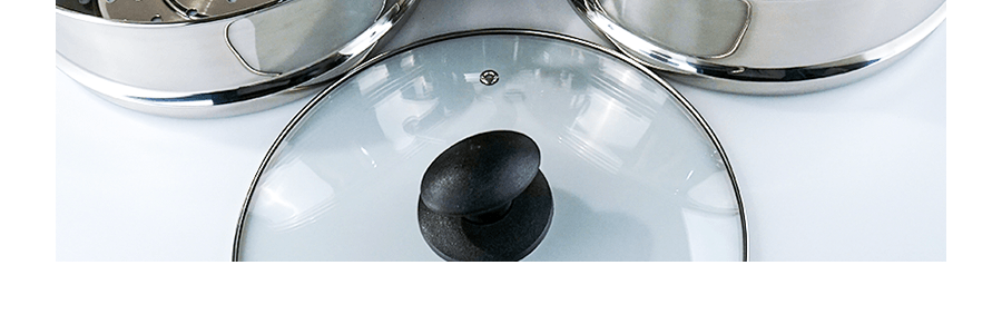 CONCORD 10" 24cm 3層 不鏽鋼蒸籠 電磁爐適用 4件組