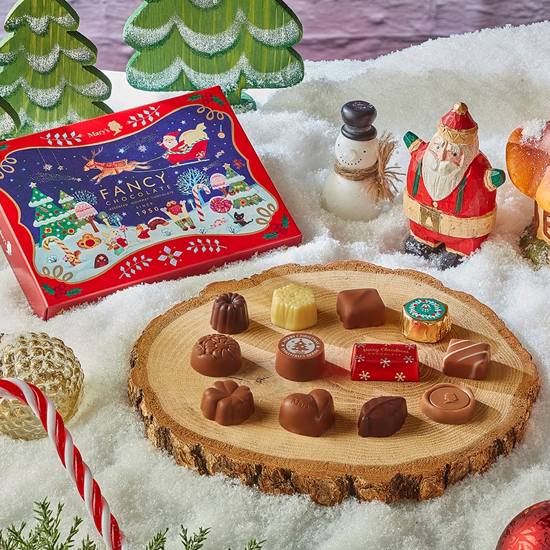【日本直邮】日本超人气巧克力MARY'S 2023年圣诞限定 巧克力礼盒 12枚装