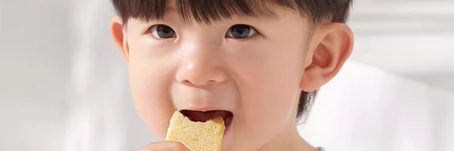 BABYPANTRY光合星球 鈣鐵鋅嬰幼兒軟米餅 寶寶磨牙零食餅乾 鱈魚口味 35g 適合6個月以上寶寶