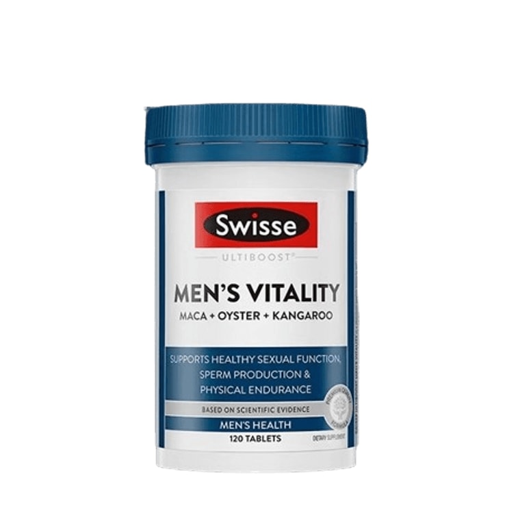 【中國直郵】 澳洲 Swisse 斯維詩 男士維生素活力片 進口瑪卡片牡蠣精雄風片 提升活力精力維持身體耐力 120粒
