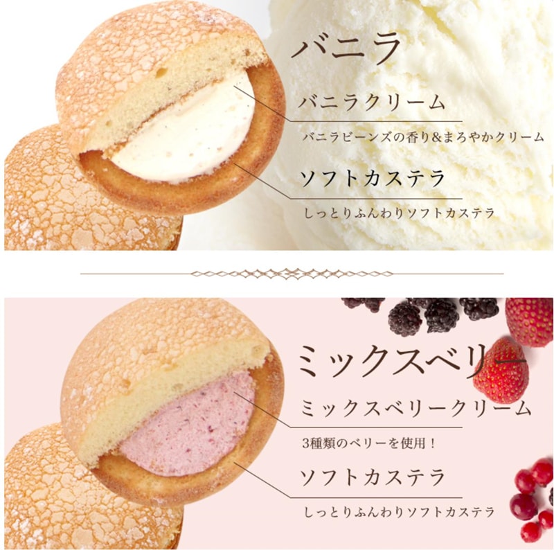【日本直郵】 日本傳統與果子 龜屋萬年堂 三種口味NABONA 生奶油派 5個裝 賞味期限約1個月