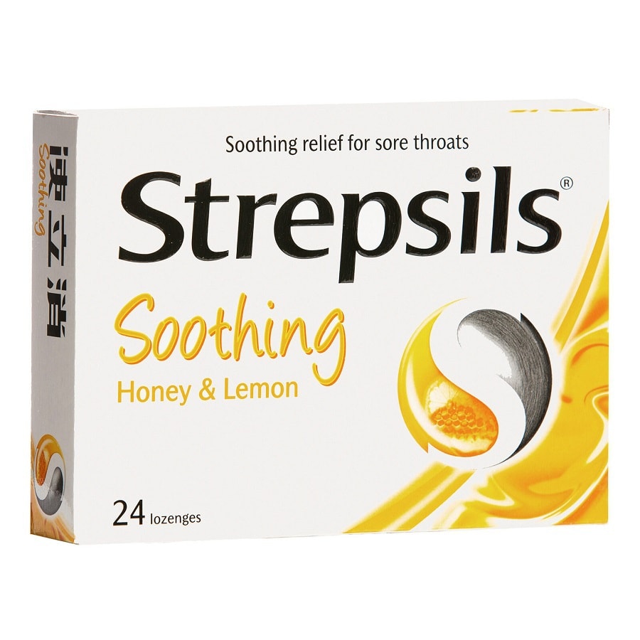 STREPSILS Soothing Honey Lemon Lozenges 24pcs