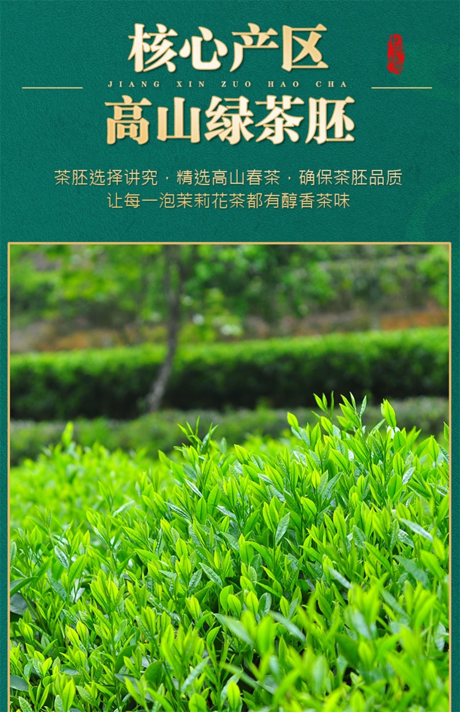 【中国直邮】中闽峰州   茉莉龙珠茉莉花茶特级浓香型 2025新茶叶绣球礼盒装  500g/桶