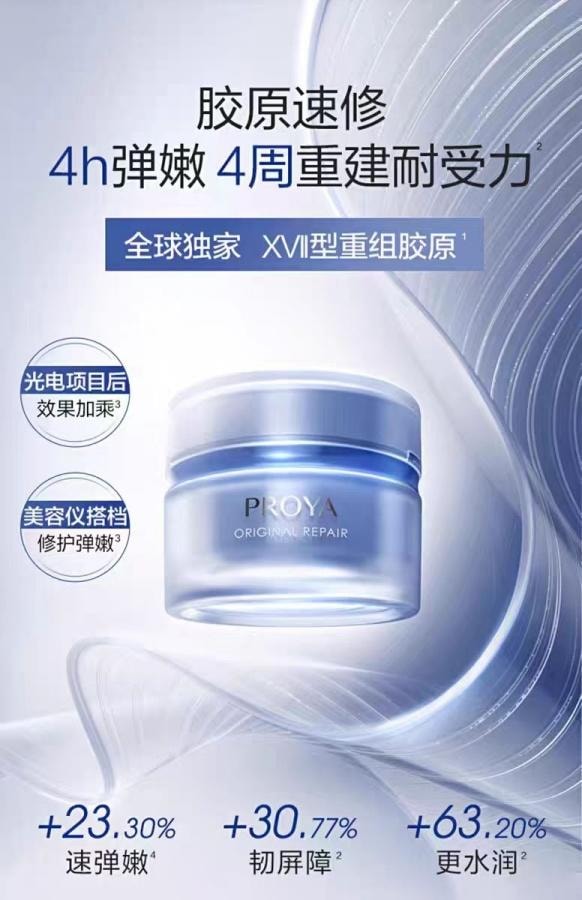 【中國直郵】 珀萊雅 源力面霜2.0輕盈版50g 1盒裝 修護舒緩保濕緊緻抗皺膠原面霜 博主推薦