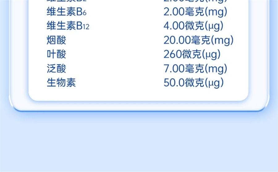【中国直邮】  仁和 维生素B族维生素片vb多种复合维生素b1b2b6 b12男女 60片盒