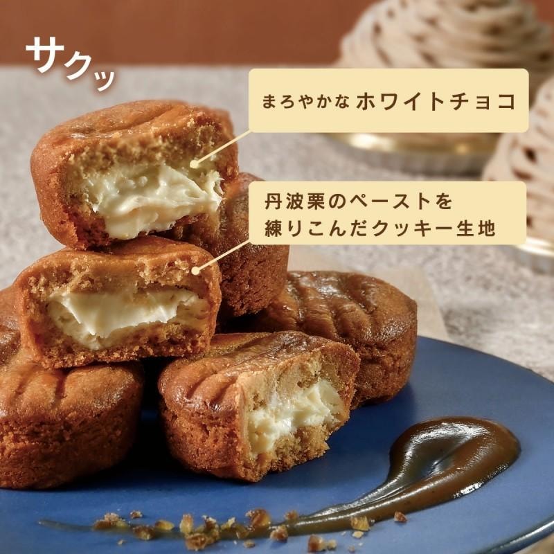 【日本直邮】 日本神户 白巧克力夹心 栗子蒙布朗小蛋糕 5个装