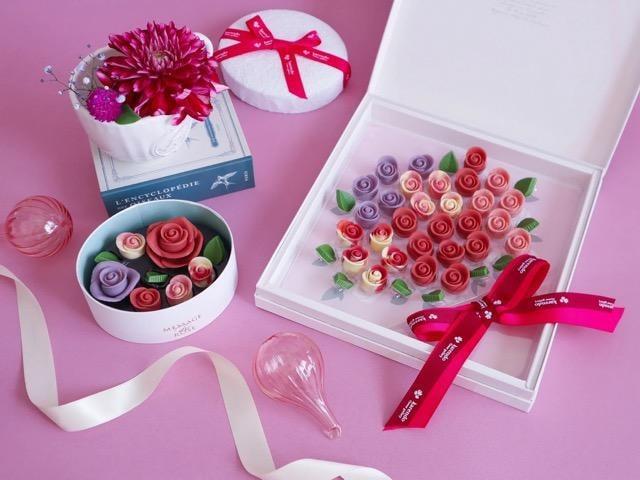 【日本直郵】Valentine Day 情人節限定 彩虹花玫瑰巧克力禮盒(大盒)