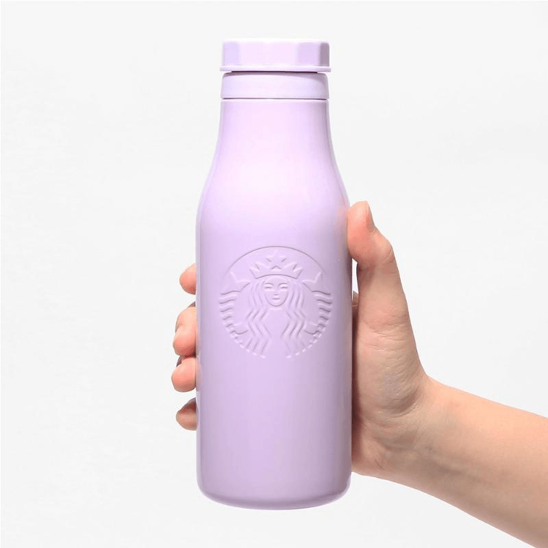【日本直郵】STARBUCKS星巴克 不鏽鋼保溫杯奶瓶杯473ml【薰衣草紫】