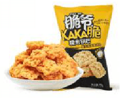 【中国直邮】 来伊份 糯米锅巴(咸蛋黄味)98g*3