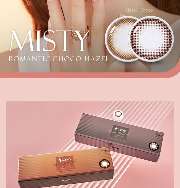 【韩国直邮】 日抛Olens巧色Misty Romantic Choco 20片装 -1.00(100)