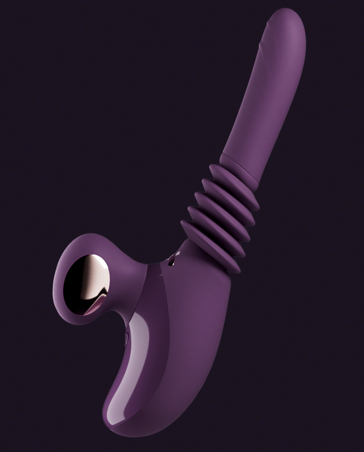 JISSBON 傑士邦 TechChil極樂天鵝砲機震動棒靜音 成人用品玩具 紫羅蘭色1盒