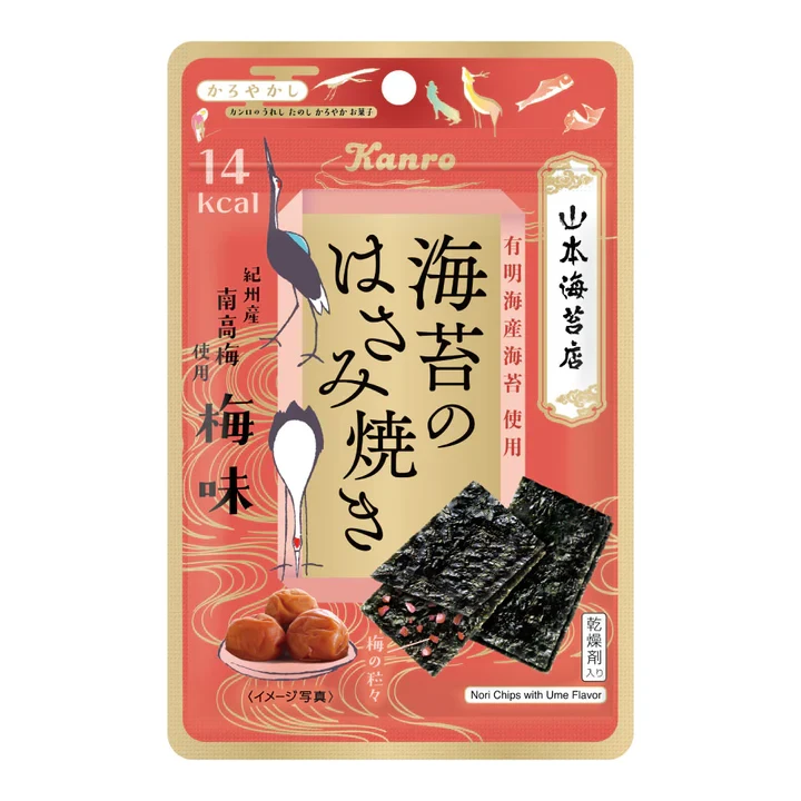 【日本直邮】Kanro甘乐 海苔夹心脆 梅子味 4.8g