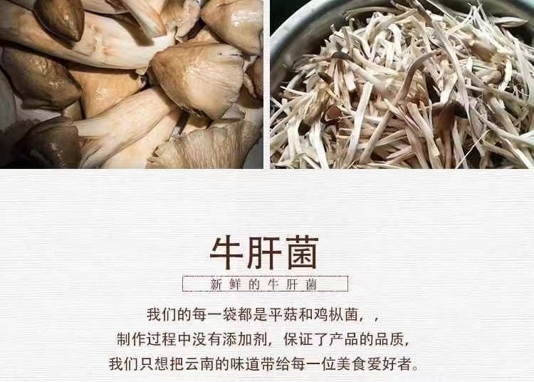 中国 红土园 云南山珍 牛肝菌 200克 下饭菜 菌菇零食 来自云南大山的馈赠 植物素肉 配方干净 零添加
