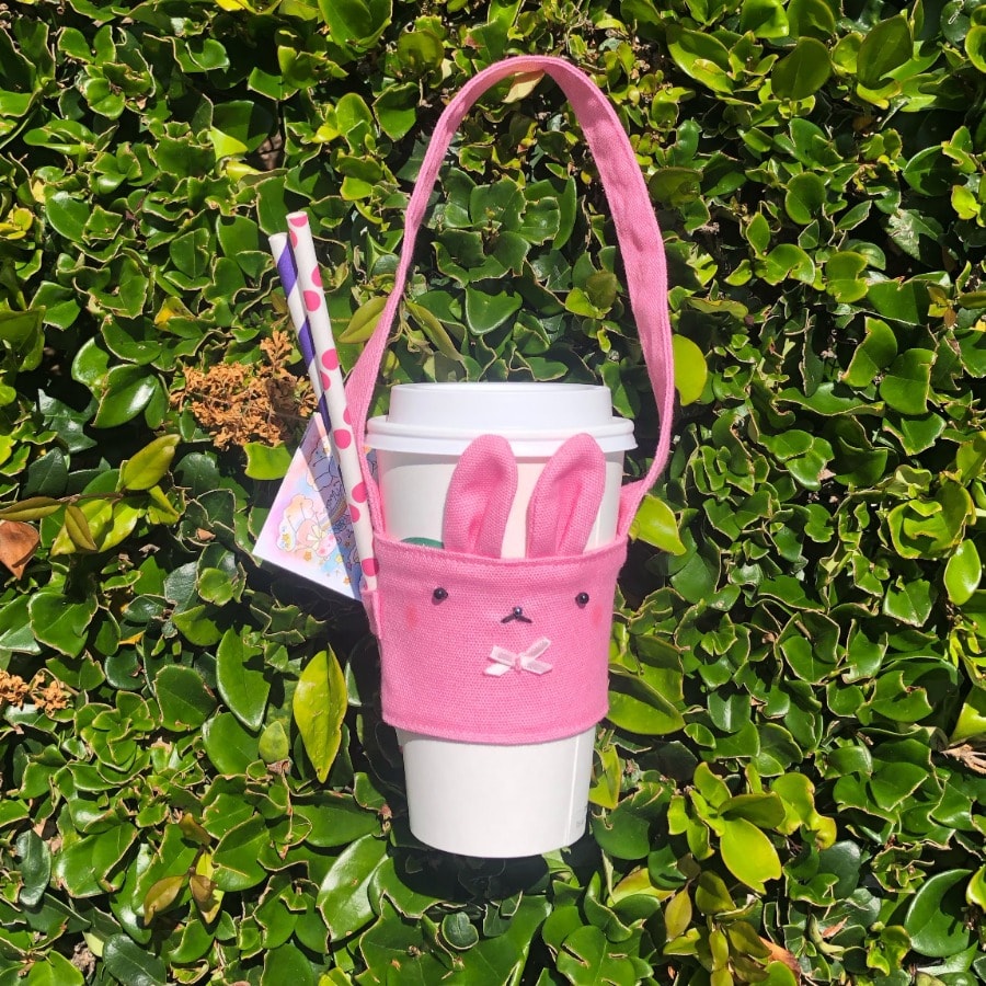 - Animal Cup Holder #pink bunny