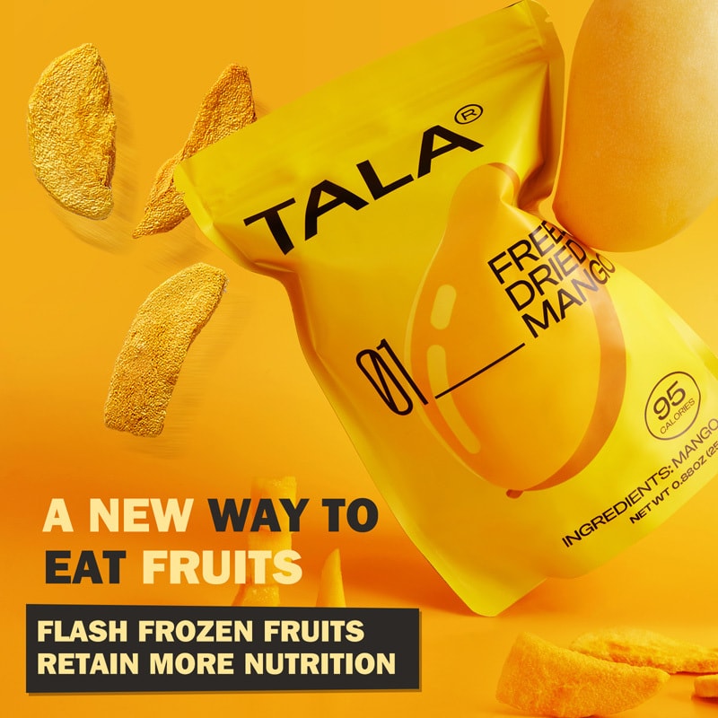 TALA 凍乾水果 冷凍乾燥芒果片 25g 新鮮果凍乾 低卡健康