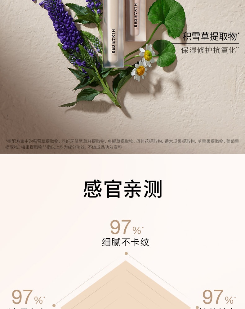 【中国直邮】红地球 遮瑕乳液膏 遮盖脸部斑点痘印 专为亚洲肤色研制 粉橘色00(黑/紫色黑眼圈)