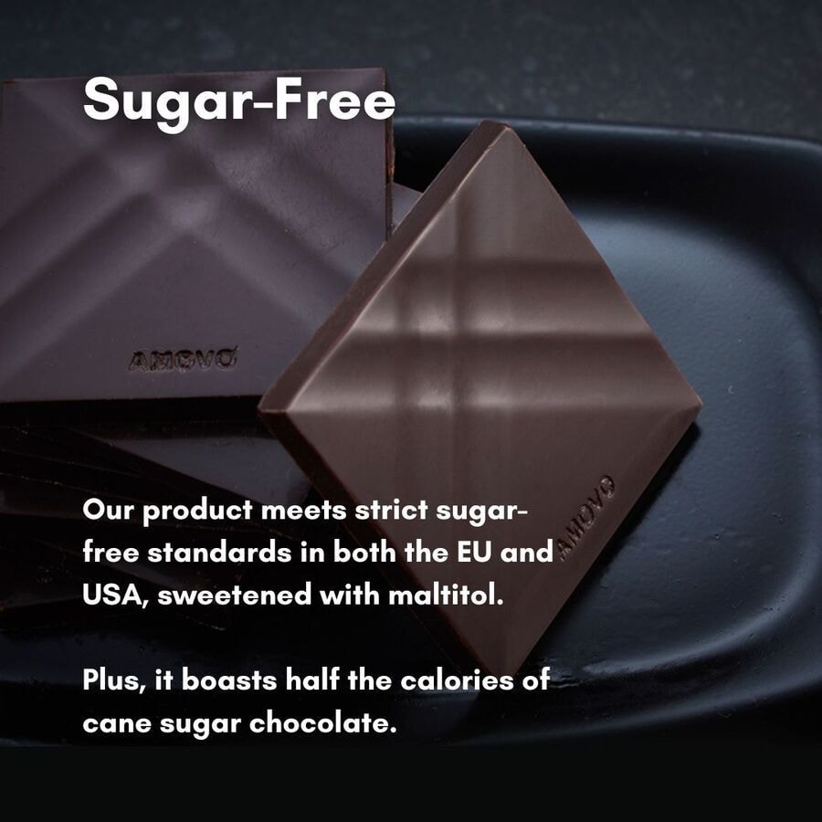 AMOTRIO 80% 比利时无糖黑巧克力 22枚