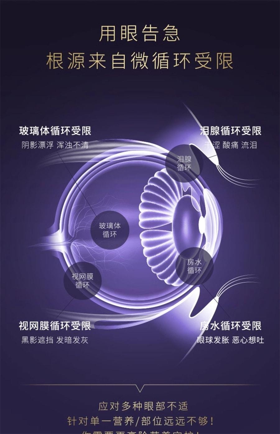 【中国直邮】 澳大利亚 优思益 超视界复合高端黑曜石护眼片专利叶黄素 60粒