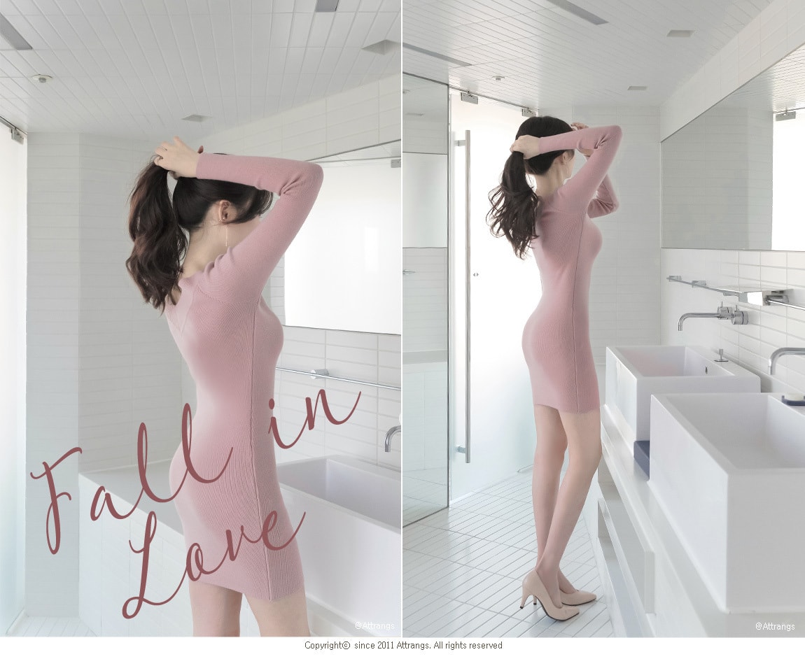 dress Pink(model) free size