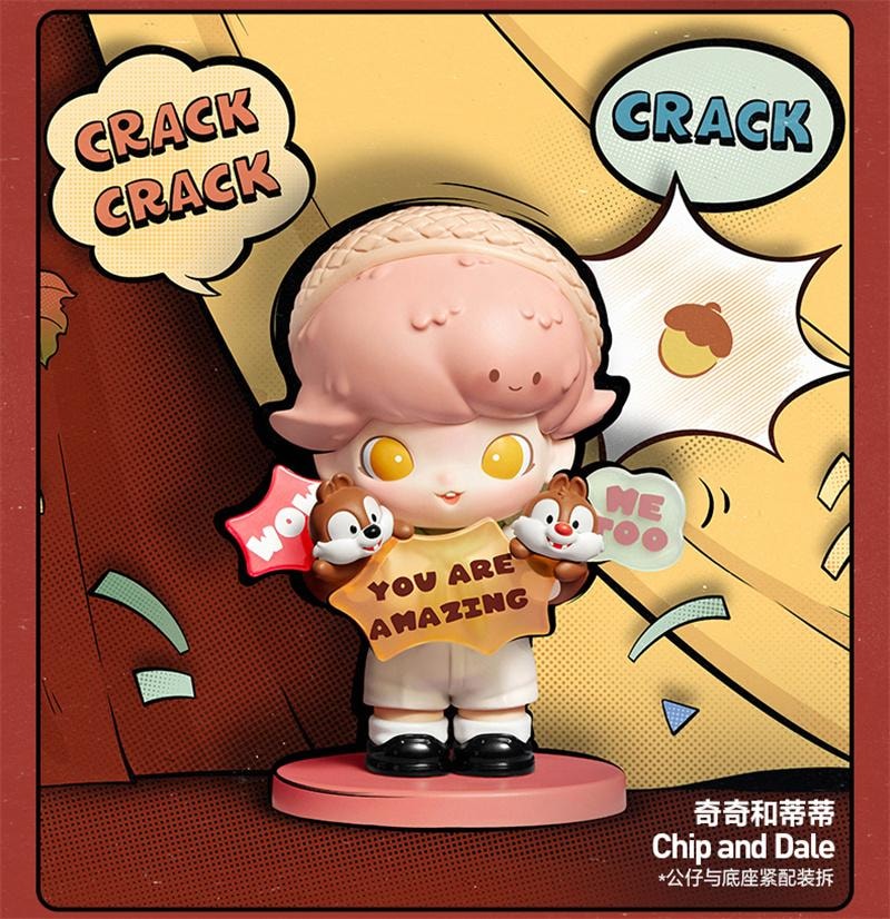 【中國直郵】 POP MART 泡泡瑪特 DIMOO WORLD × 迪士尼系列手辦 盲盒玩具禮物 隨機1個